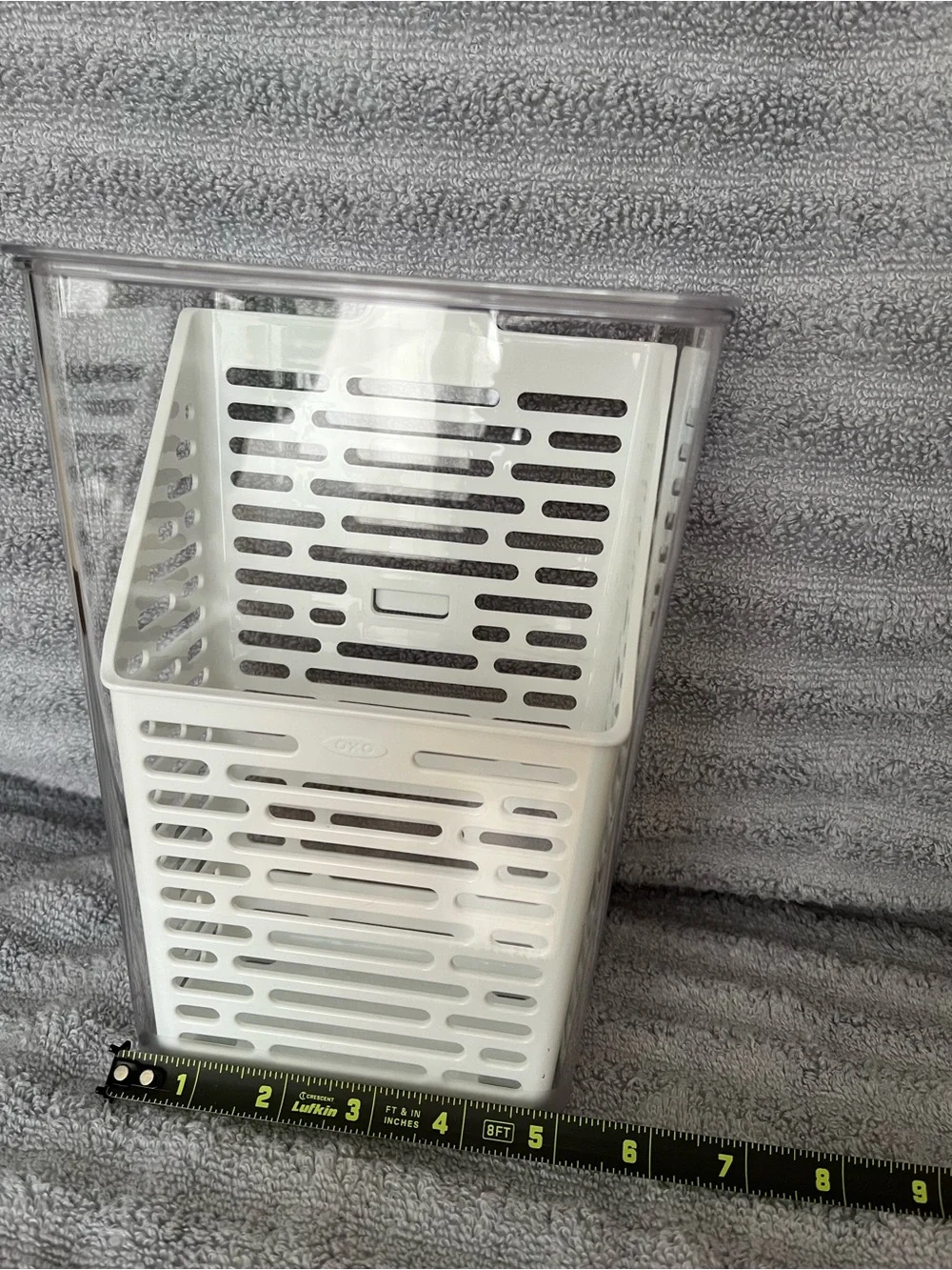 OXO White and Clear Herb Keeper for Refrigerator